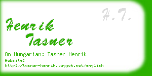 henrik tasner business card